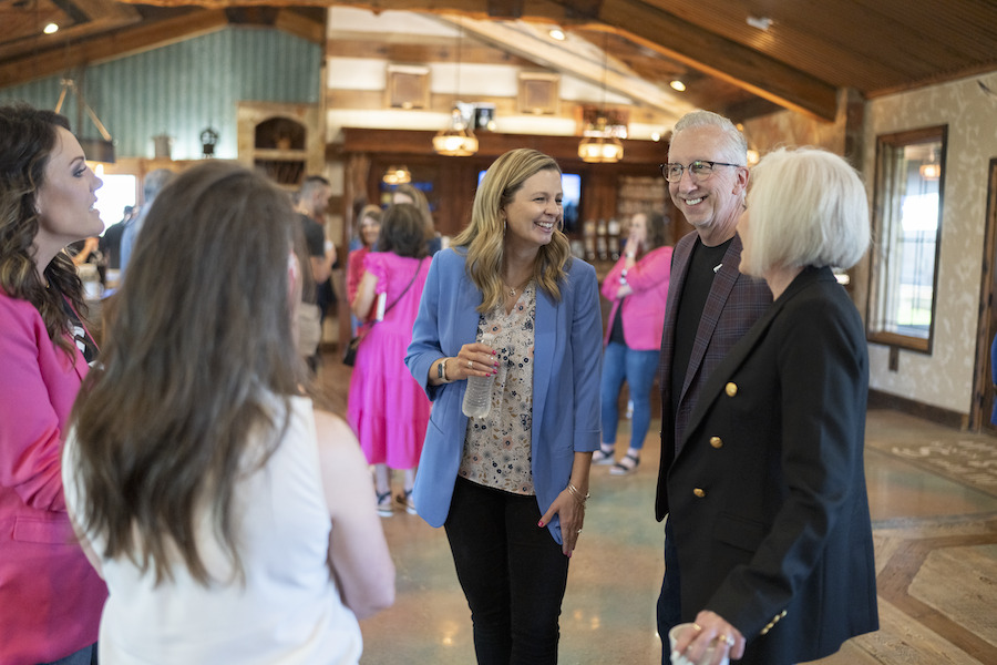Tom Couture Speaking with guests before Real Estate Leaders at The Ranch